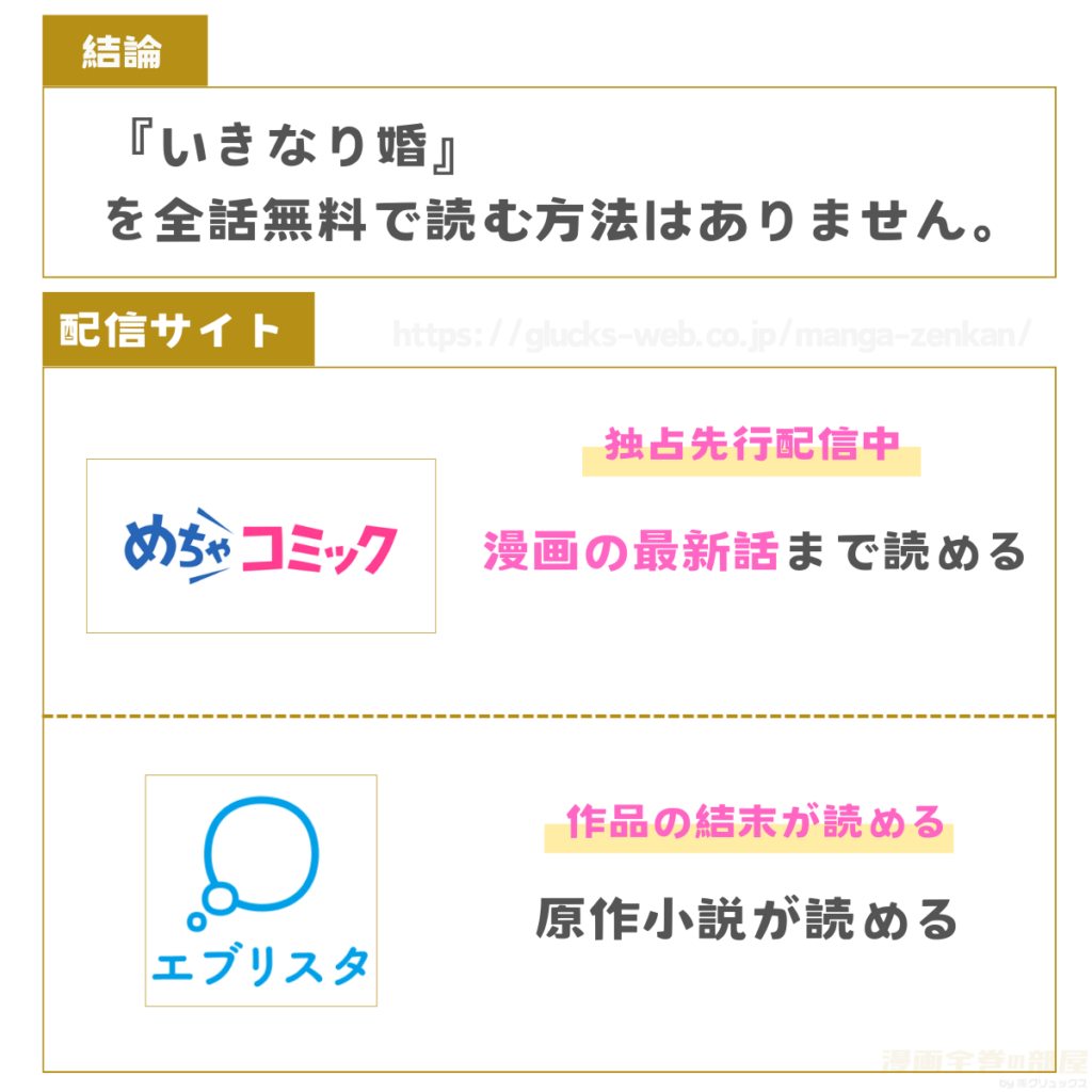 いきなり婚 全話無料