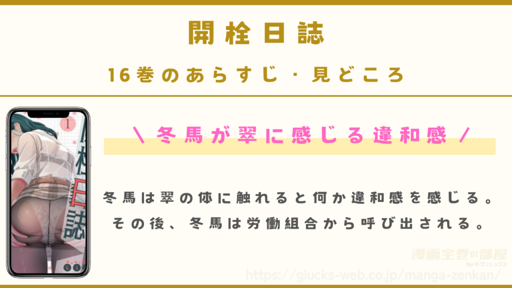 『開栓日誌』16巻のあらすじ・見どころ
