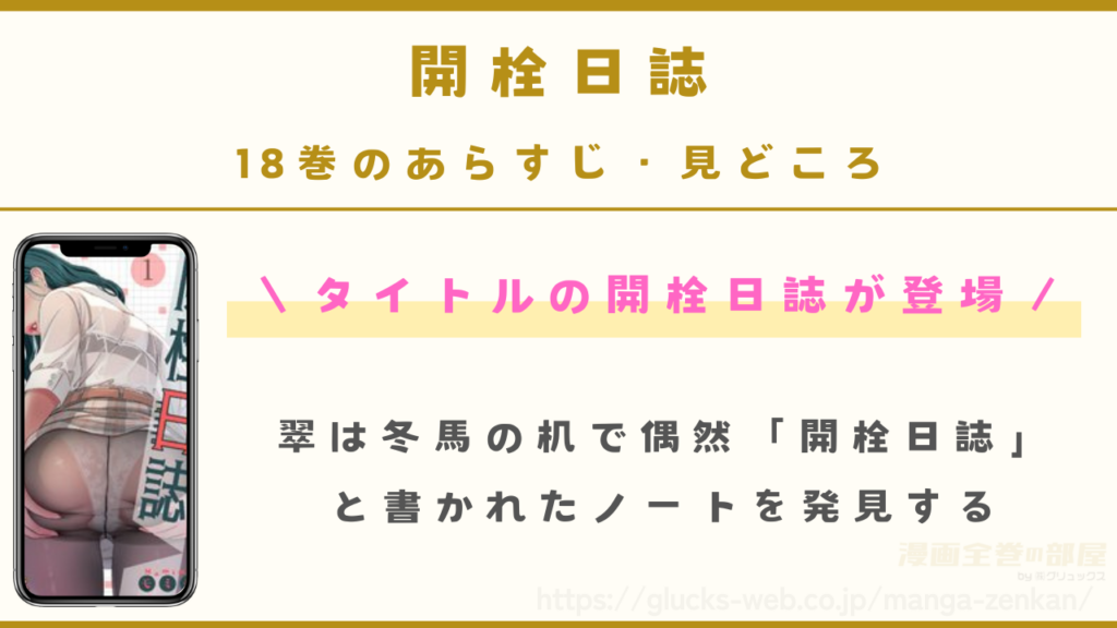 『開栓日誌』18巻のあらすじ・見どころ