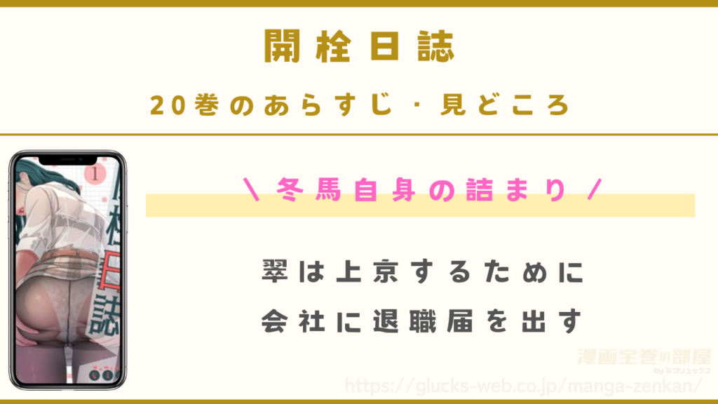 『開栓日誌』20巻のあらすじ・見どころ