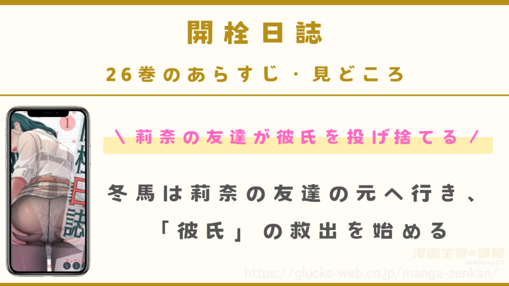 『開栓日誌』26巻のあらすじ・見どころ