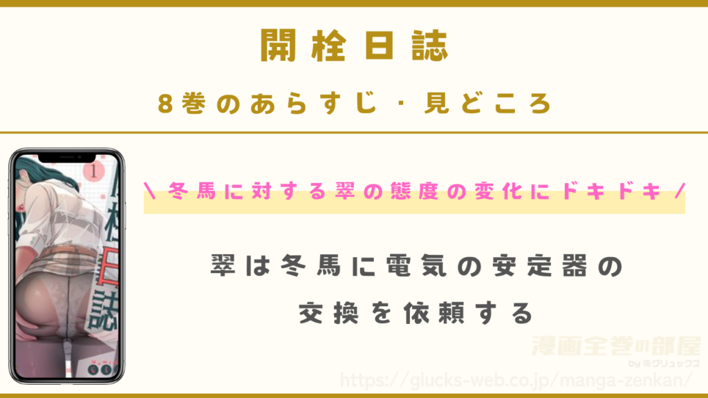 『開栓日誌』8巻のあらすじ・見どころ