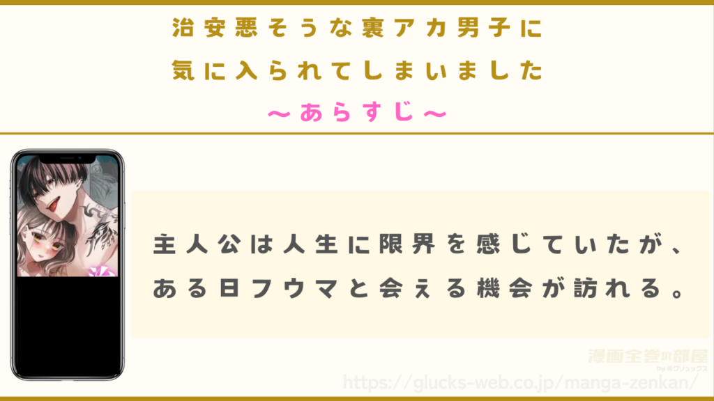 漫画『治安悪そうな裏アカ男子に気に入られてしまいました』のあらすじ