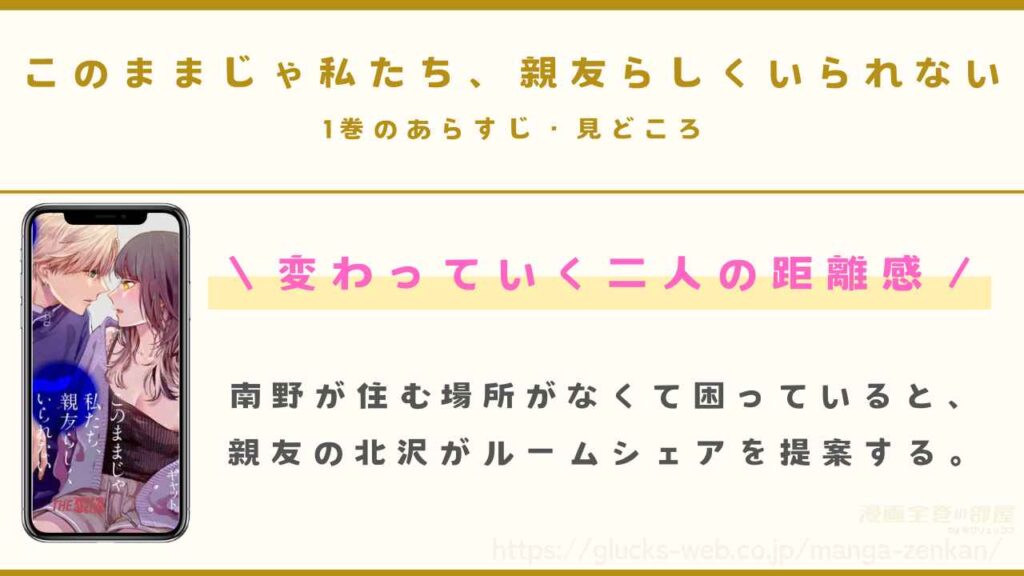 1巻のあらすじ・見どころ｜変わっていく二人の距離感