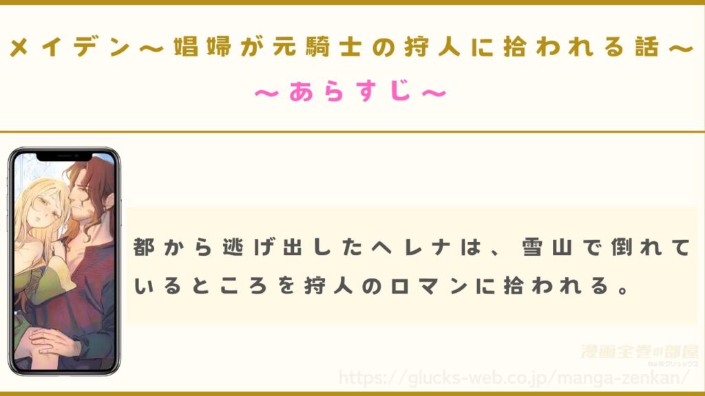 『メイデン～娼婦が元騎士の狩人に拾われる話～』のあらすじ