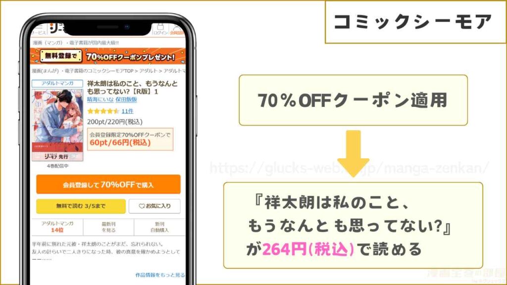 コミックシーモアなら『祥太朗は私のこと、もうなんとも思ってない?』を264円で読める