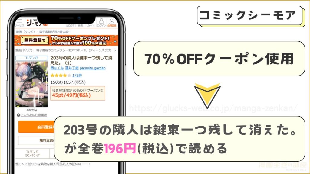 コミックシーモア|『203号の隣人は鍵束一つ残して消えた。』の電子書籍版が読める