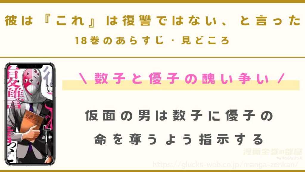 『彼は『これ』は復讐ではない、と言った』18巻のあらすじ・見どころ