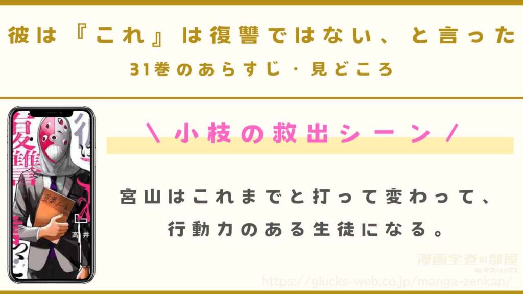 『彼は『これ』は復讐ではない、と言った』31巻のあらすじ・見どころ