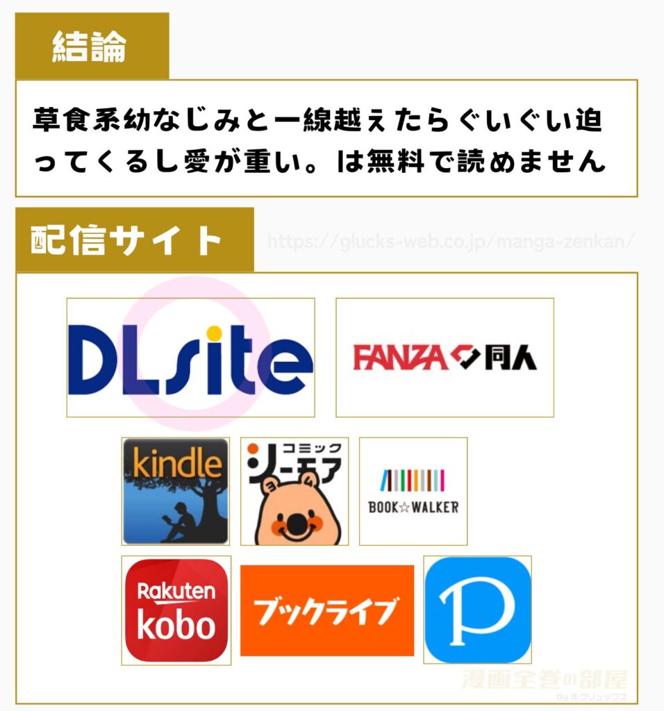草食系幼なじみと一線越えたらぐいぐい迫ってくるし愛が重い