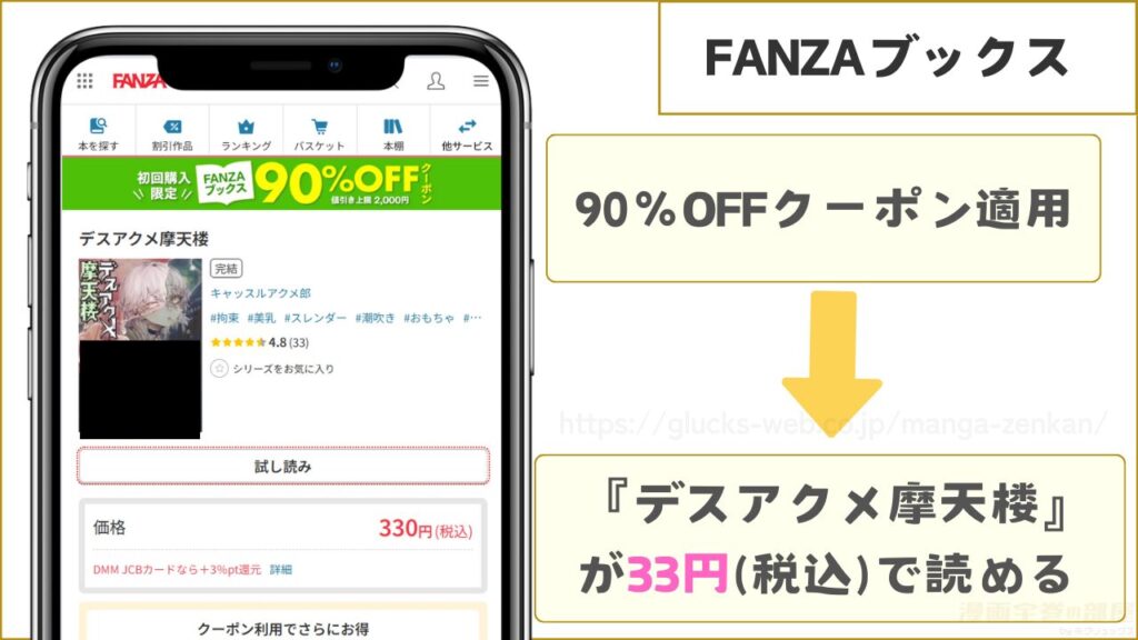 FANZAブックス|デスアクメ摩天楼が33円で読める