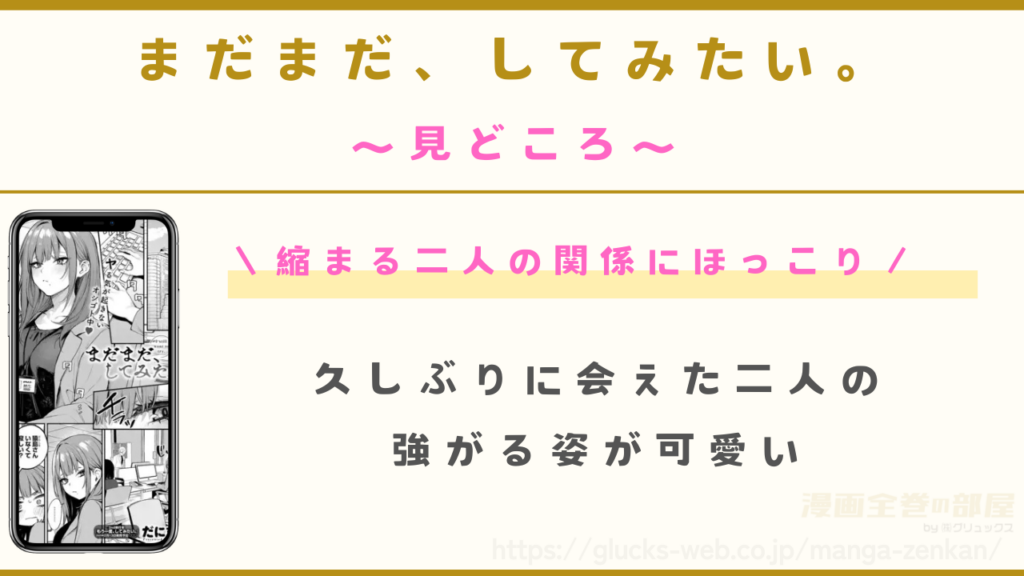 漫画『まだまだ、してみたい。』の見どころ