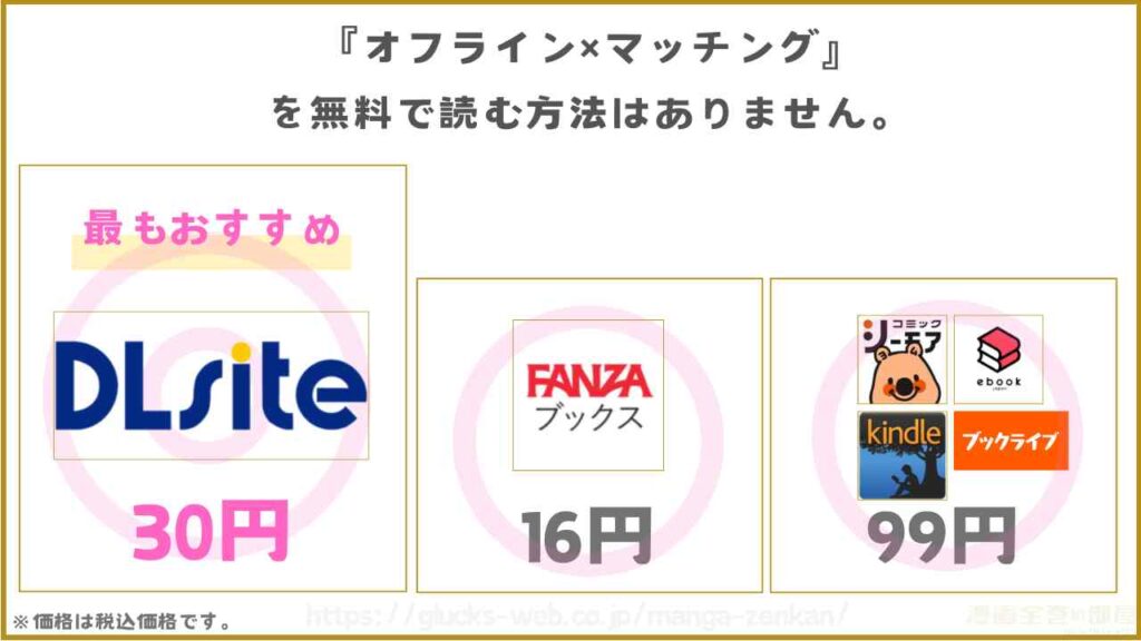 漫画|オフライン×マッチングを無料で読めるサイトやアプリを調査