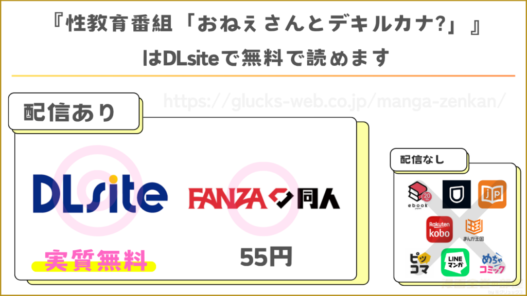 漫画|性教育番組「おねえさんとデキルカナ?」を無料で読めるサイトやアプリを調査