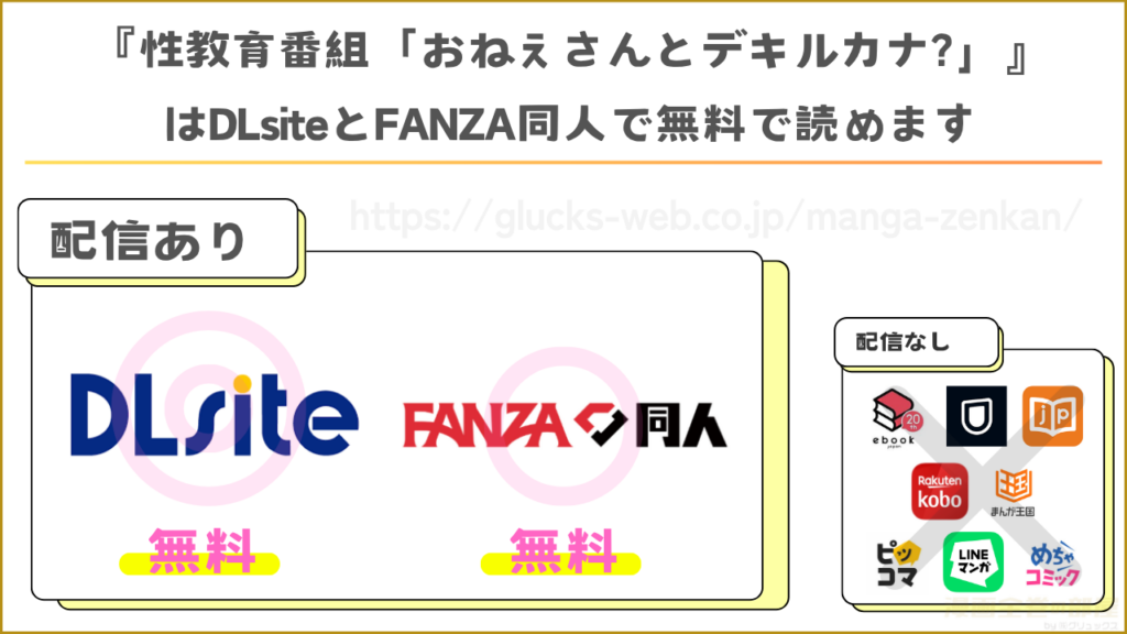 漫画|性教育番組「おねえさんとデキルカナ?」を無料で読めるサイトやアプリを調査