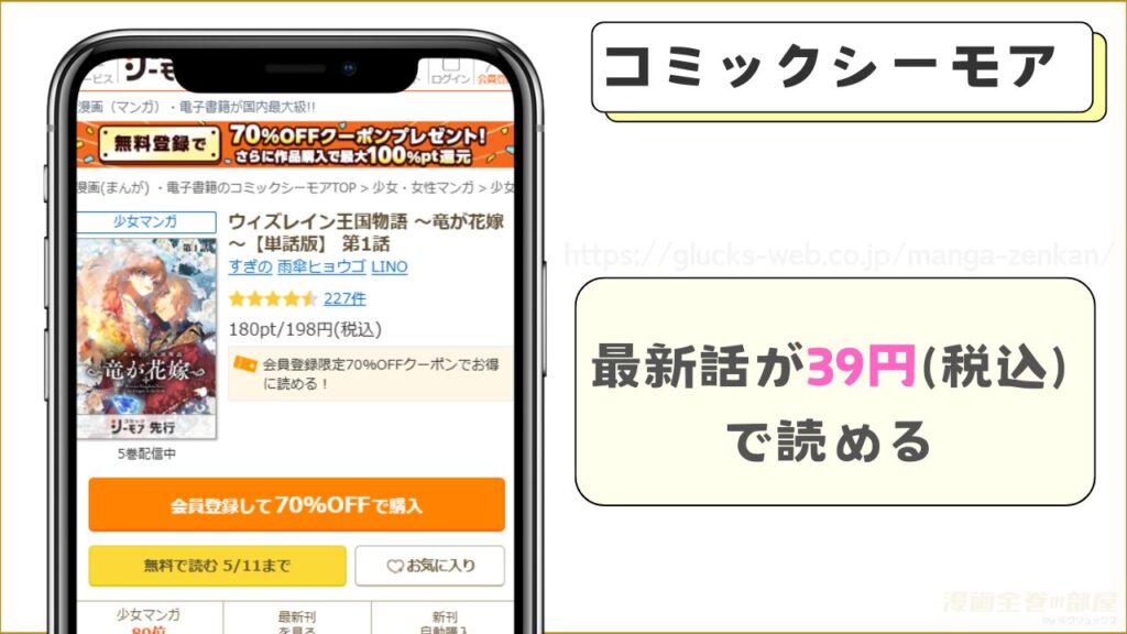 漫画|ウィズレイン王国物語 ~竜が花嫁~の最新話(7話)を無料で読めるか調査