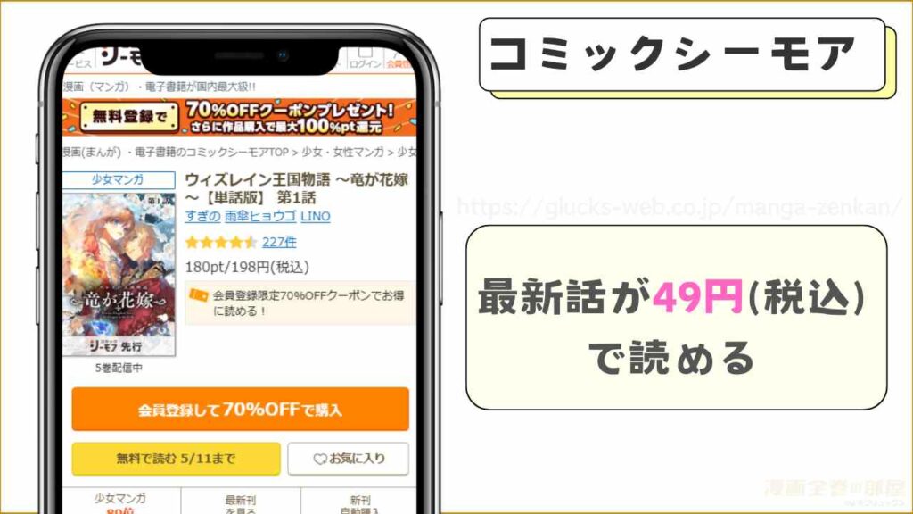 漫画｜ウィズレイン王国物語 ～竜が花嫁～の最新話（15話）を無料で読めるか調査