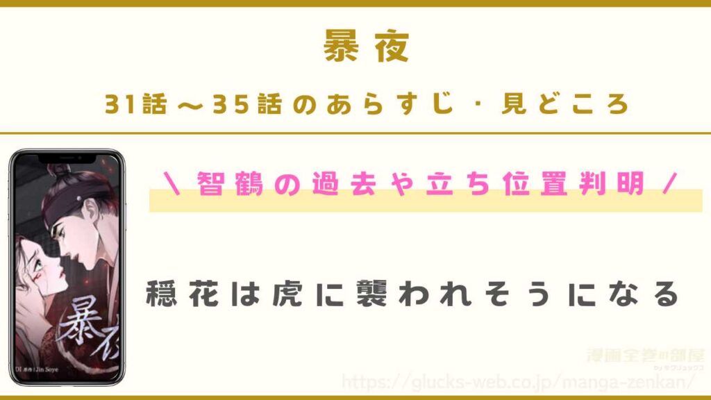 『暴夜』31話〜35話のあらすじ・見どころ