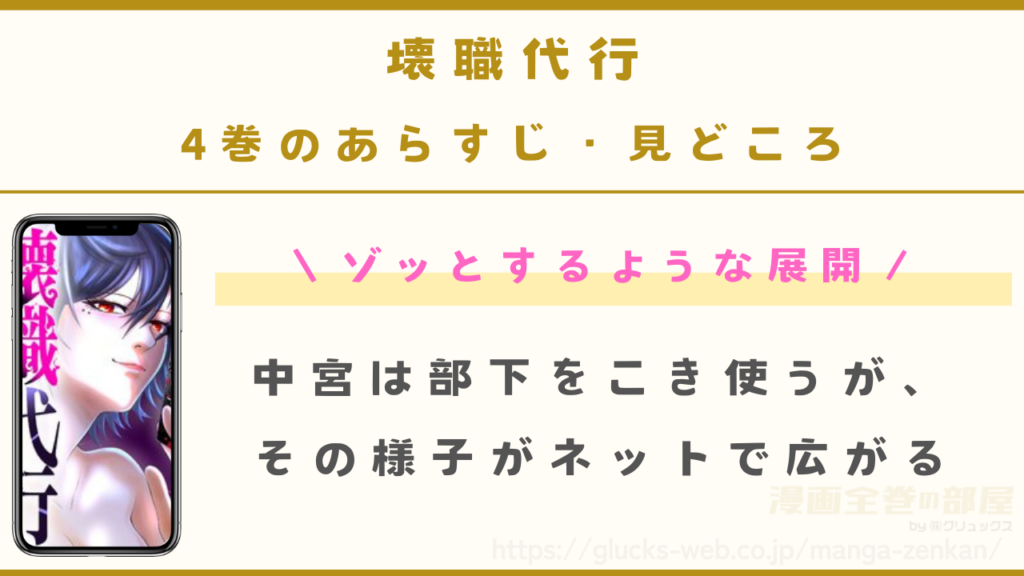 漫画|壊職代行の4巻あらすじ・見どころ