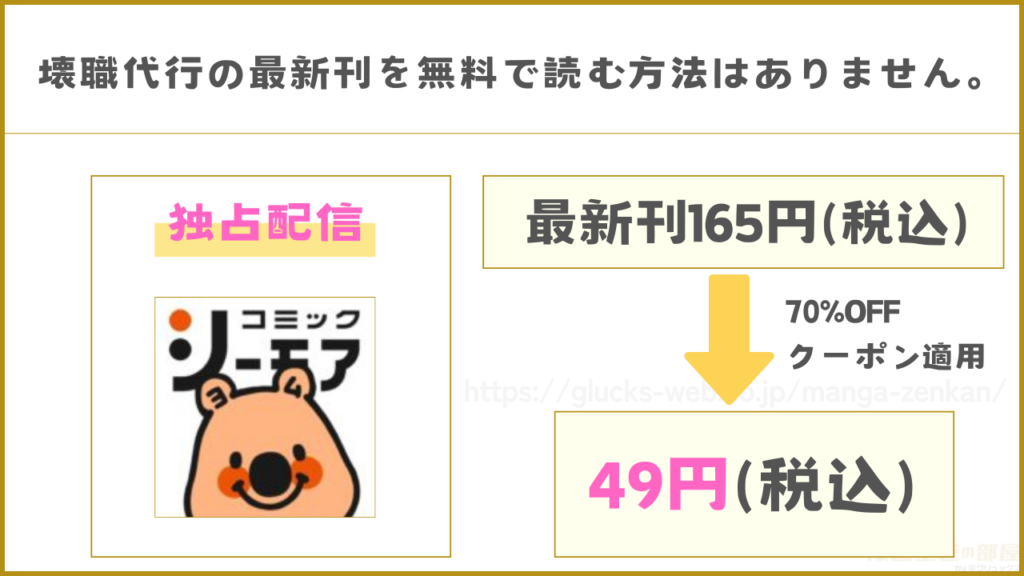 漫画|壊職代行の最新刊(8巻)を無料で読めるか調査