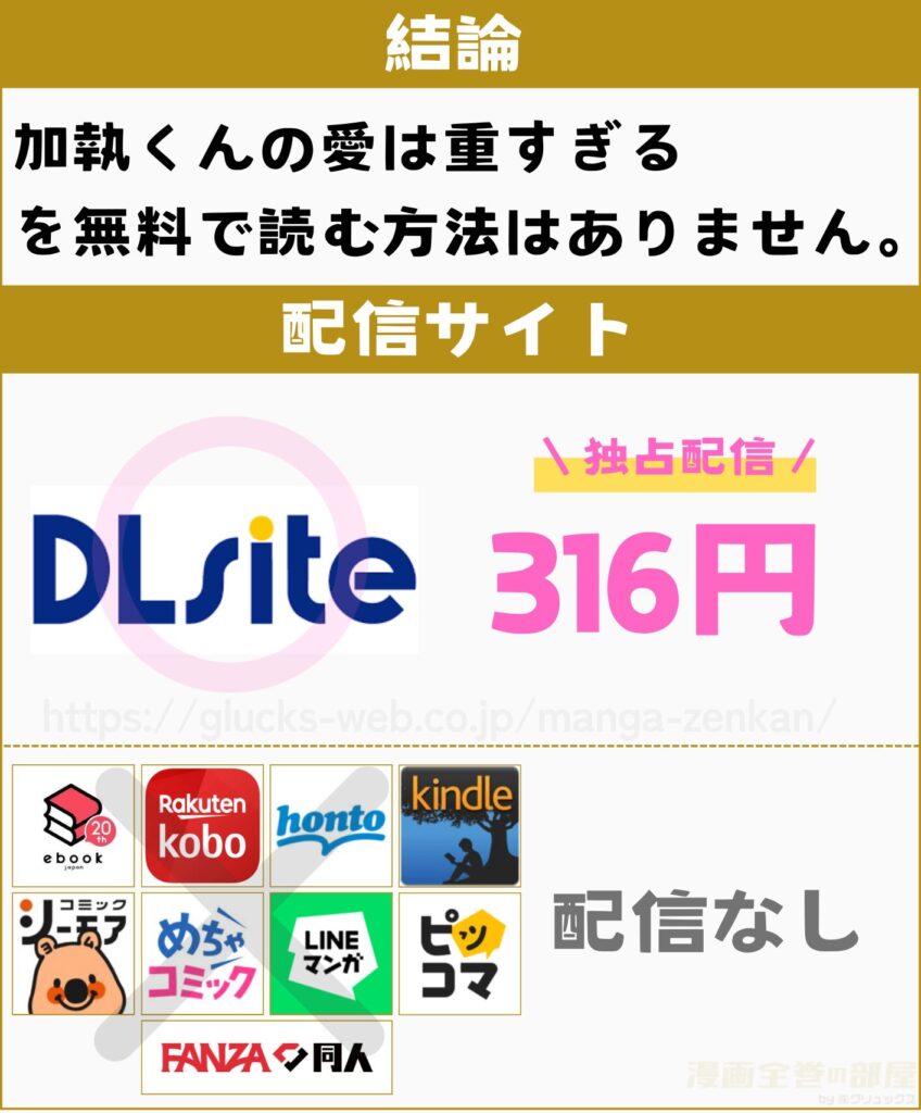 加執くんの愛は重すぎる