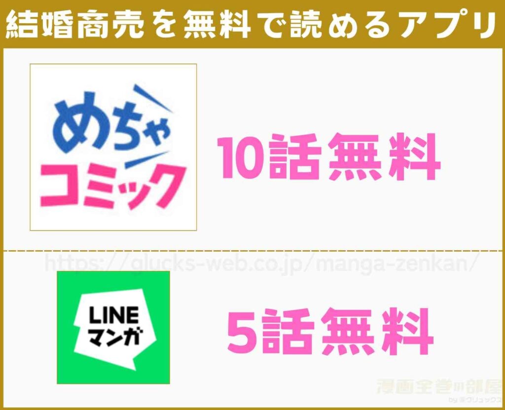 漫画|結婚商売を無料で読める漫画アプリや電子書籍サイト