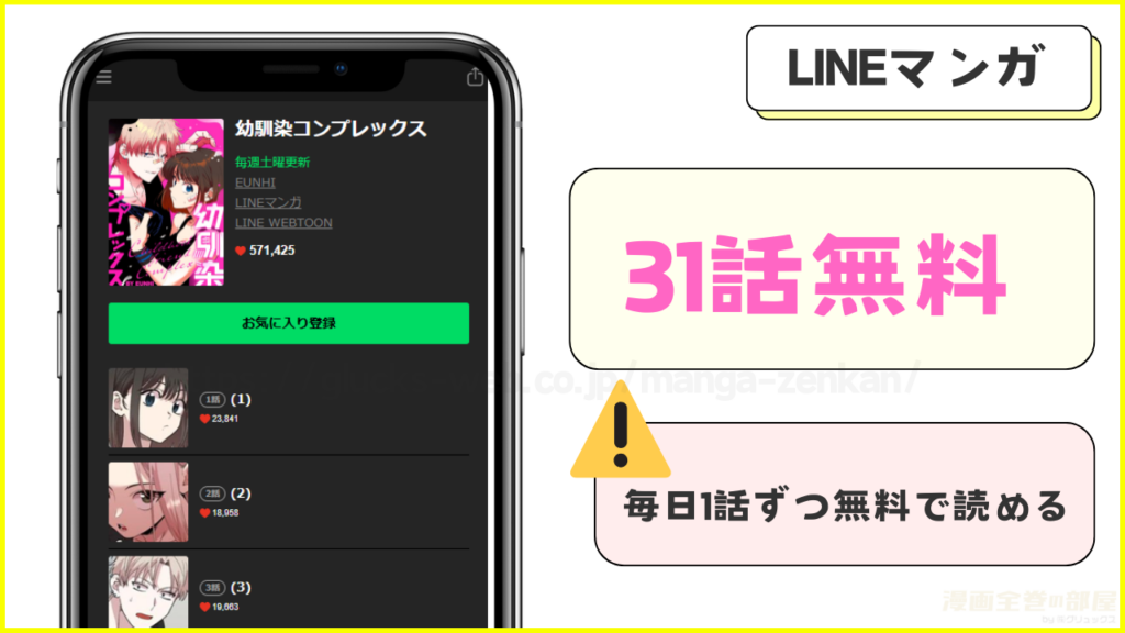 LINEマンガ｜幼馴染コンプレックスが31話無料で読める