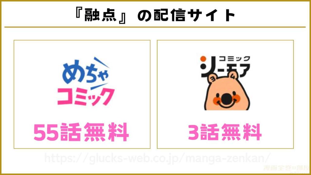 漫画『融点～とけあい～』を無料で読めるサイトやアプリ
