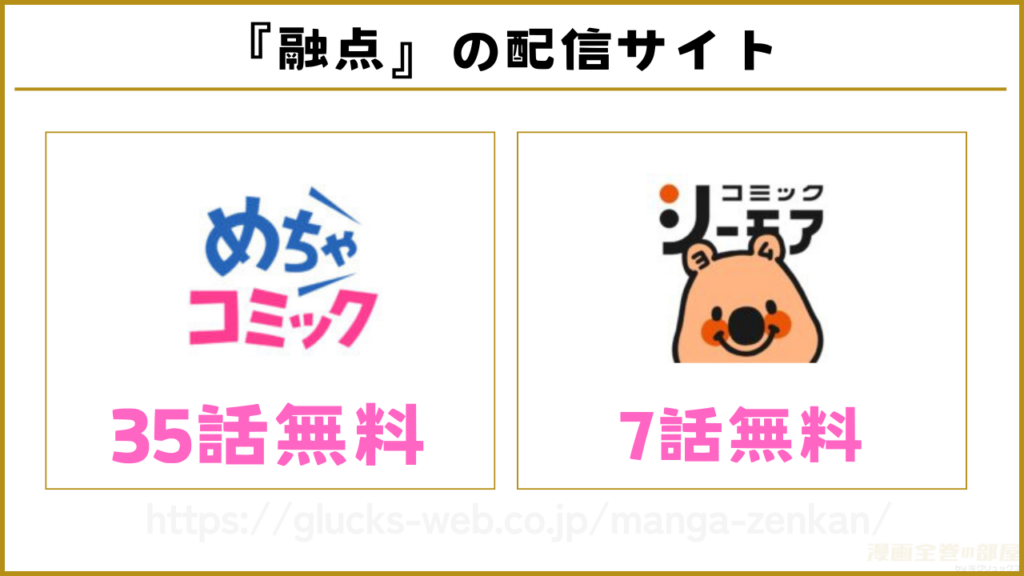 漫画『融点~とけあい~』を無料で読めるサイトやアプリ