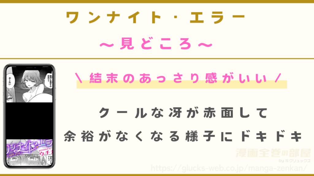 漫画『ワンナイト・エラー』の見どころ