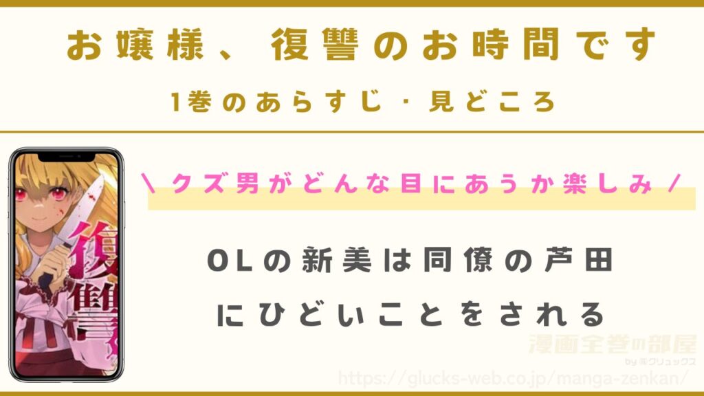『お嬢様、復讐のお時間です』1巻のあらすじ・見どころ