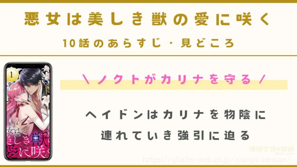 『悪女は美しき獣の愛に咲く』10話のあらすじ・見どころ