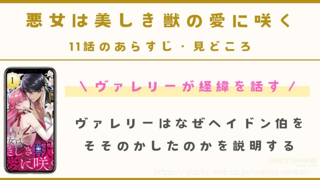 『悪女は美しき獣の愛に咲く』11話のあらすじ・見どころ