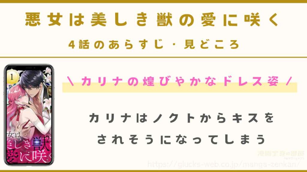 『悪女は美しき獣の愛に咲く』4話のあらすじ・見どころ