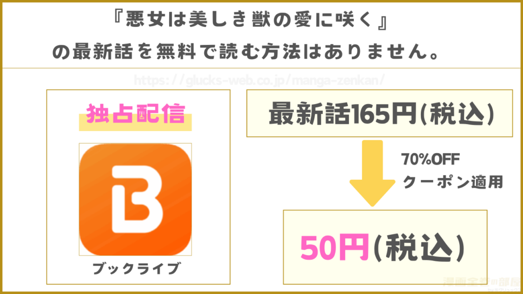 漫画『悪女は美しき獣の愛に咲く』の最新話を無料で読めるか調査
