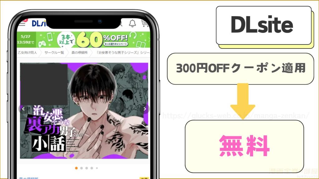 DLsiteなら『治安悪そうな裏アカ男子くんの小話』が無料で読める