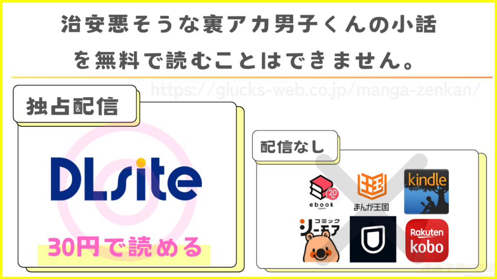 漫画『治安悪そうな裏アカ男子くんの小話』を無料で読めるサイトやアプリ