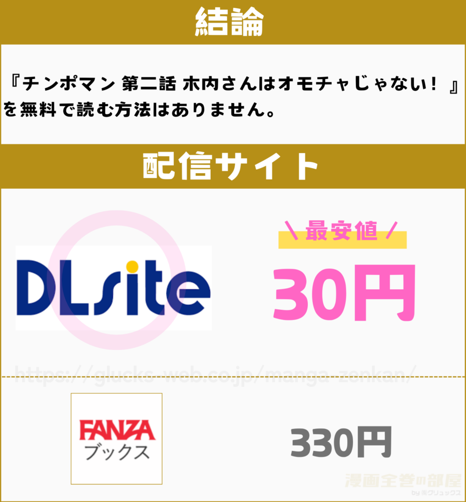 チンポマン 第二話 木内さんはオモチャじゃない! 無料