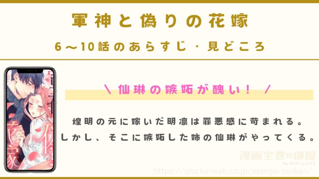 『軍神と偽りの花嫁』6話~10話のあらすじ・見どころ