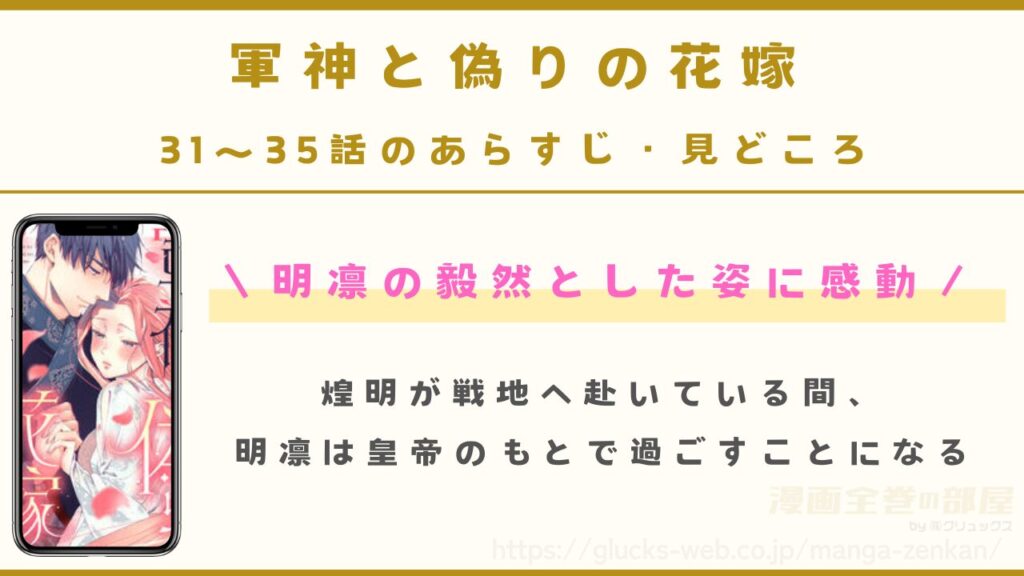『軍神と偽りの花嫁』31話~35話のあらすじ・見どころ