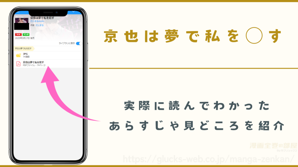 漫画『京也は夢で私を○す』のあらすじや見どころ