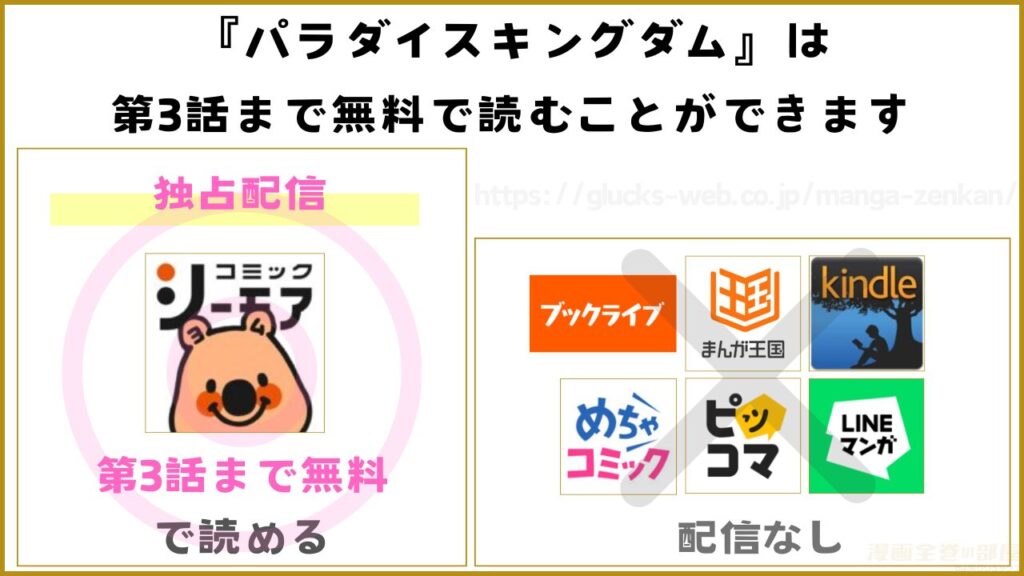 漫画『パラダイスキングダム』を無料で読めるサイトやアプリ