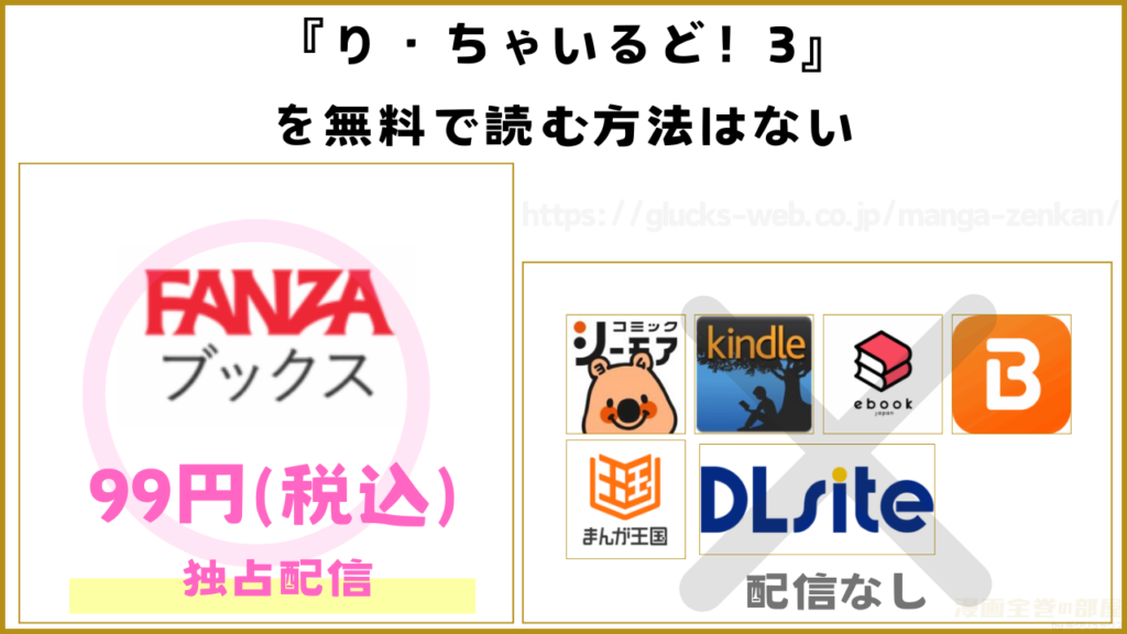 漫画『り・ちゃいるど!3』を無料で読める電子書籍サイトやアプリを調査