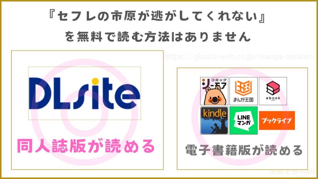 漫画『セフレの市原が逃がしてくれない』を無料で読めるサイトやアプリを調査