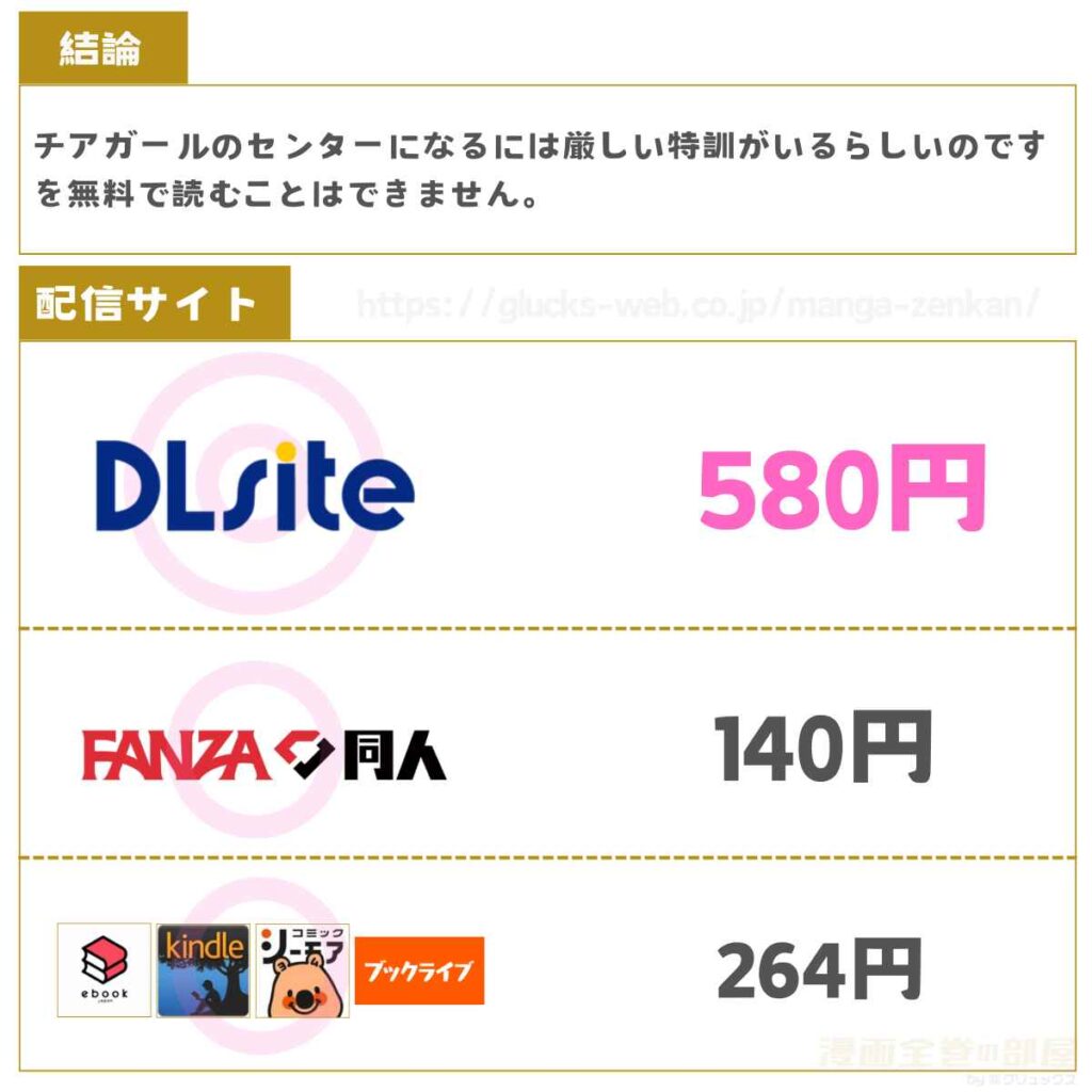 チアガールのセンターになるには厳しい特訓がいるらしいのです