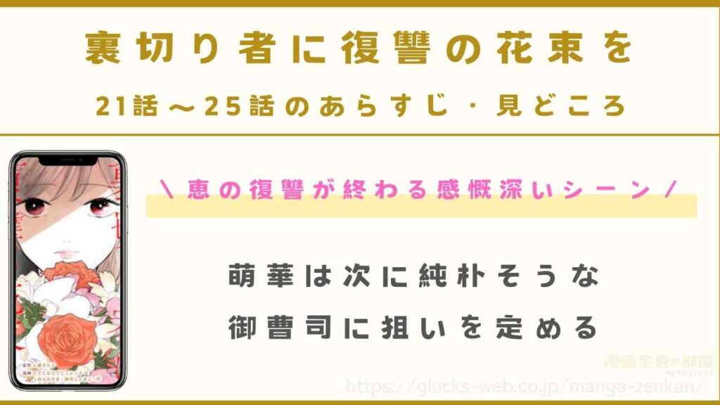 『裏切り者に復讐の花束を~絶対に許さない~』21話~25話のあらすじ・見どころ