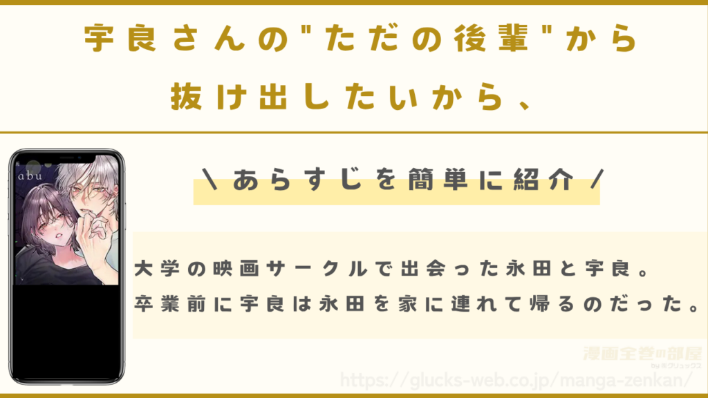 漫画『宇良さんの"ただの後輩"から抜け出したいから、』のあらすじ