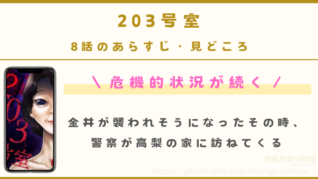 『203号室』8話（最新話）のあらすじ・見どころ｜金井や小島に危険が迫る