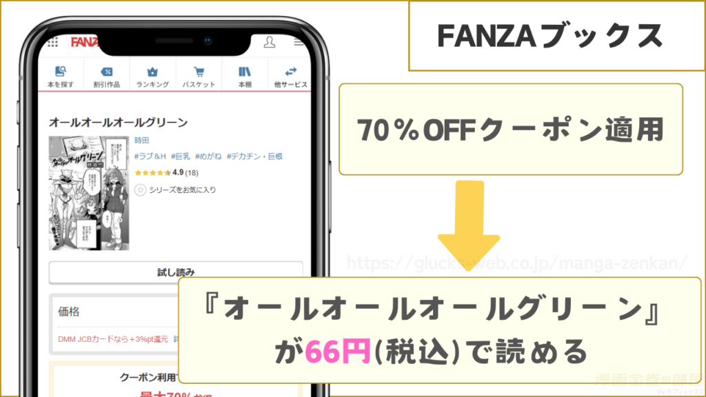 FANZAブックスなら『オールオールオールグリーン』が66円で読める