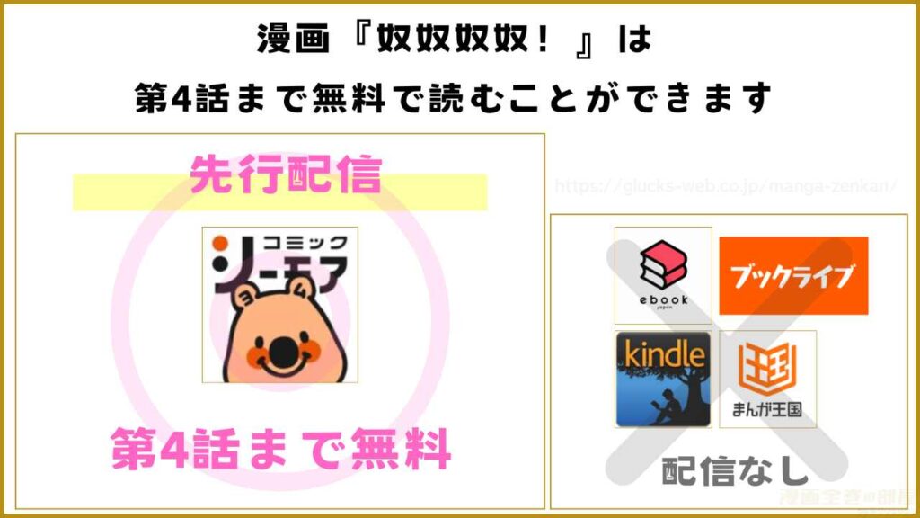 漫画『奴奴奴奴！』を無料で読めるアプリやサイト